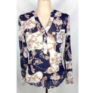 DNA Couture Long Sleeve Blouse